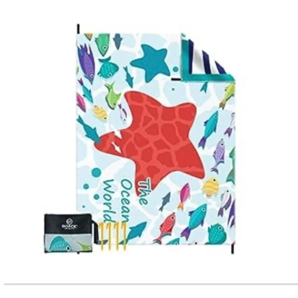 Beach Towel Beach Blanket 2 Pcs 71x35 Microfiber Oversized Quick Dry Sand Free S